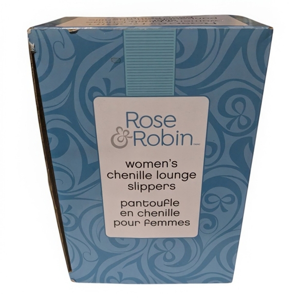 NEW Rose & Robin Chenille Slippers - Picture 3 of 5